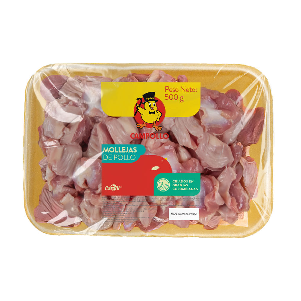Bandeja de Mollejas Congeladas Campollo x500grs