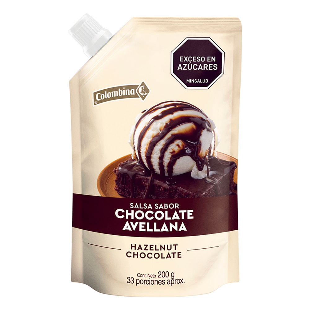 Salsa Colombina chocolate avellana x200gr