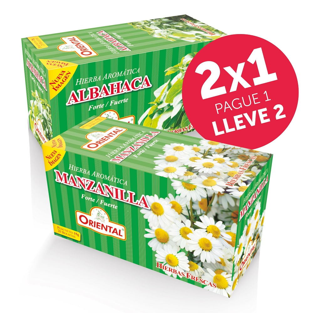 Aromática Oriental Manzanilla pague 1 lleve 2 x30g