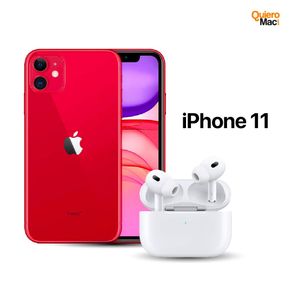Celular Reacondicionado iPhone 11 64Gb Rojo + AirPods Pro 2 Genericos