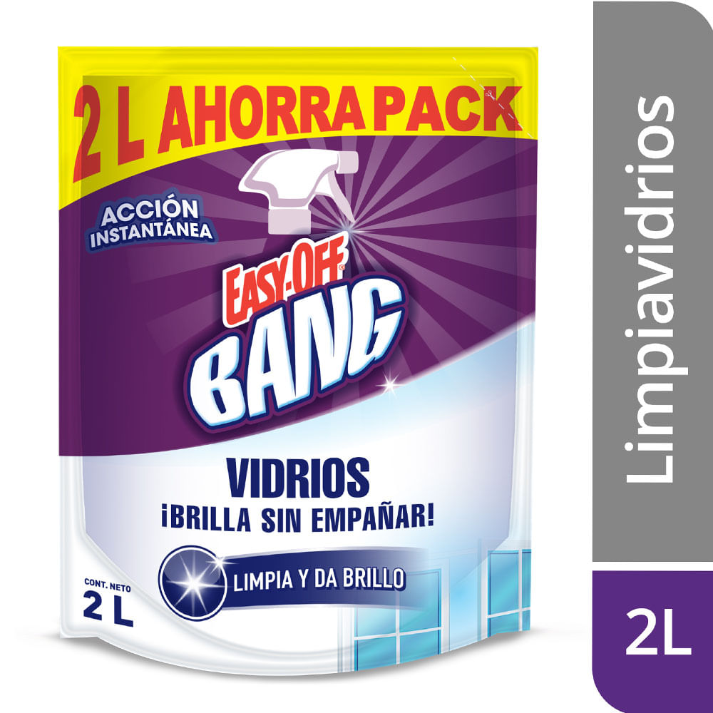 Limpia Vidrios Easy Off Bang Cristal Regular x2L