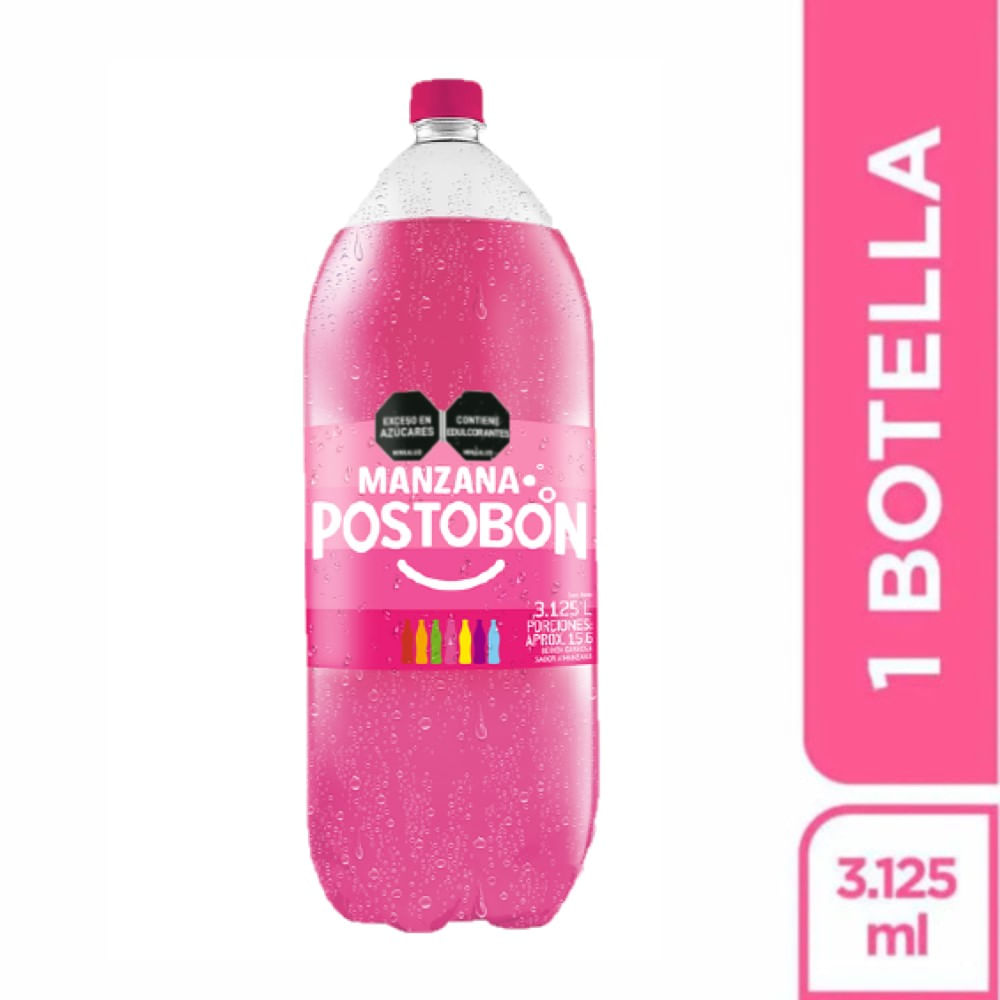 Gaseosa manzana Postobón x3.125L