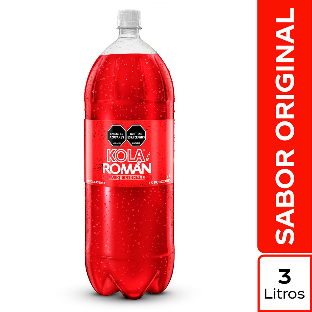 Gaseosa Kola Román Sabor Original 3L