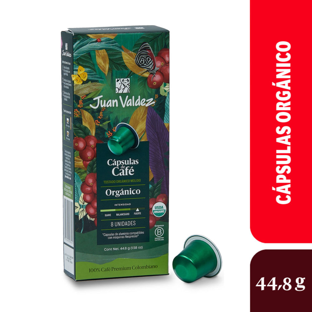 Cápsulas de Café Juan Valdez Orgánico