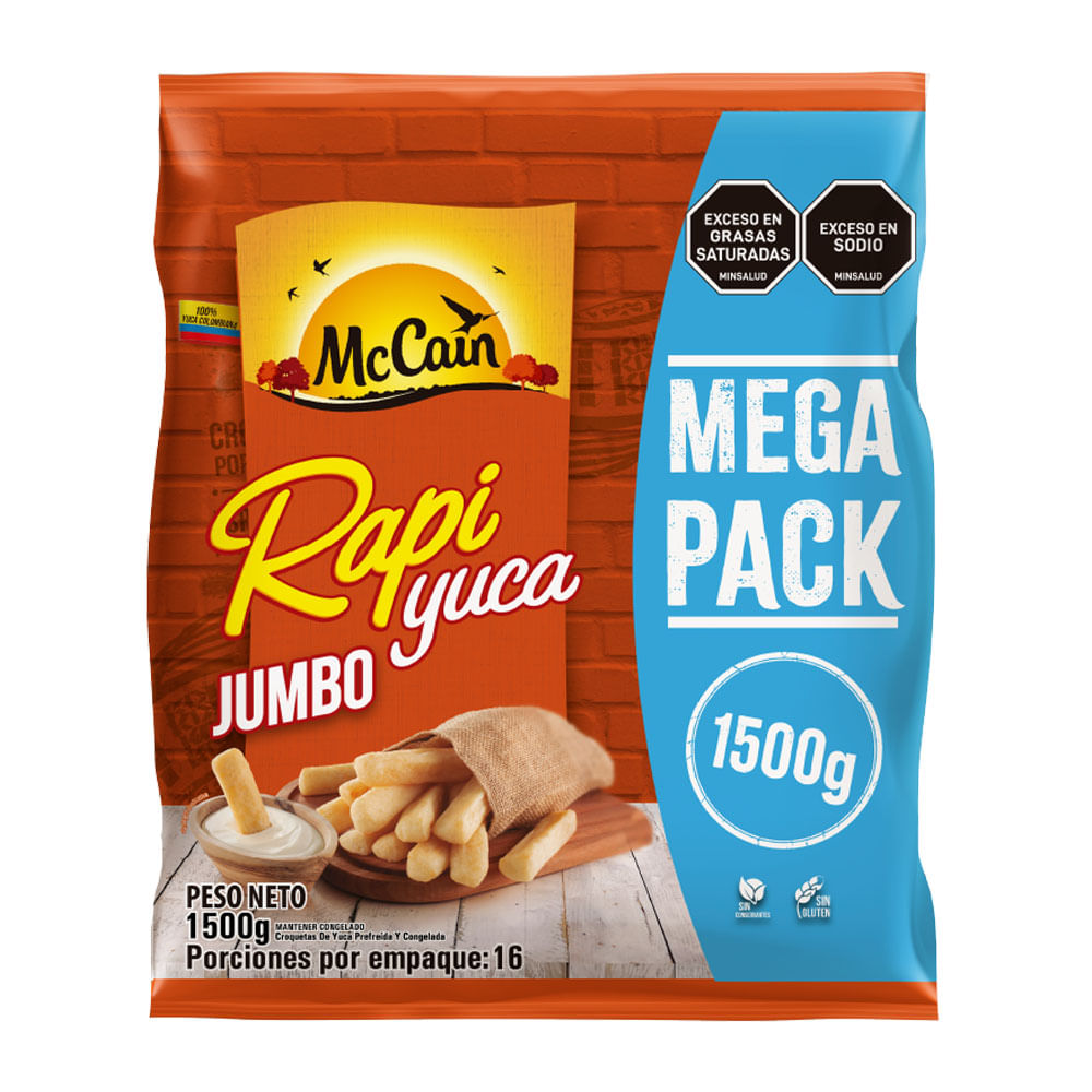 Yuca McCain croquetas mega pack x1500g