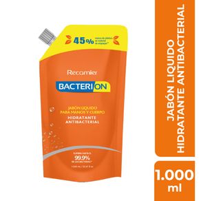 Jabón Líquido Antibacterial Bacterion Doypack x 1000ml