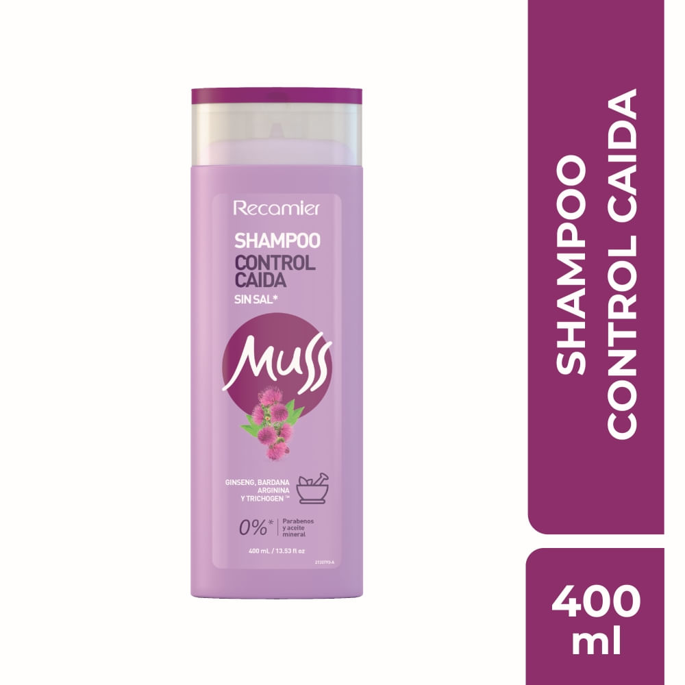 Shampoo Muss Control Caída x 400ml