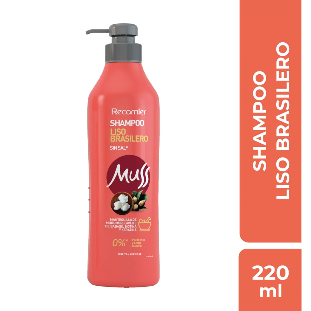 Shampoo Muss Liso Brasilero x 1000ml