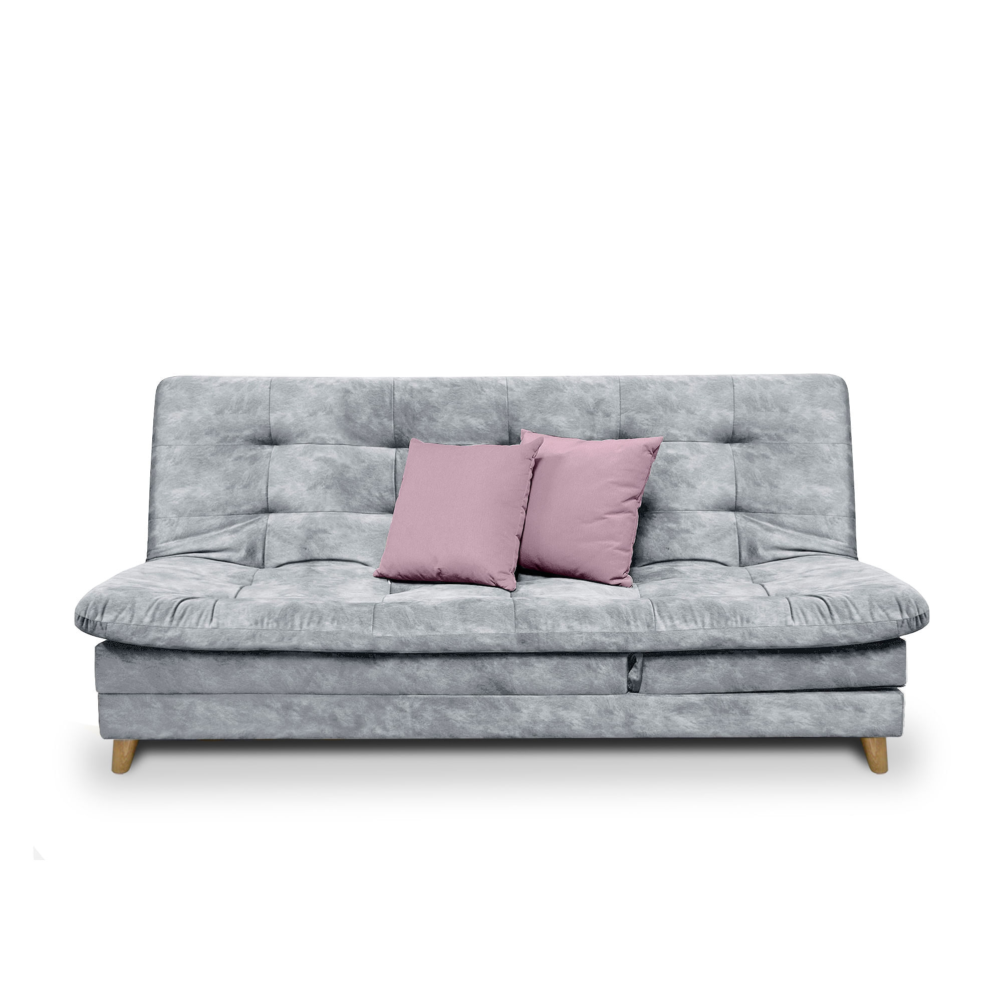 Sofa cama 5 posiciones Agassi Tela gris - Incluye Cojines