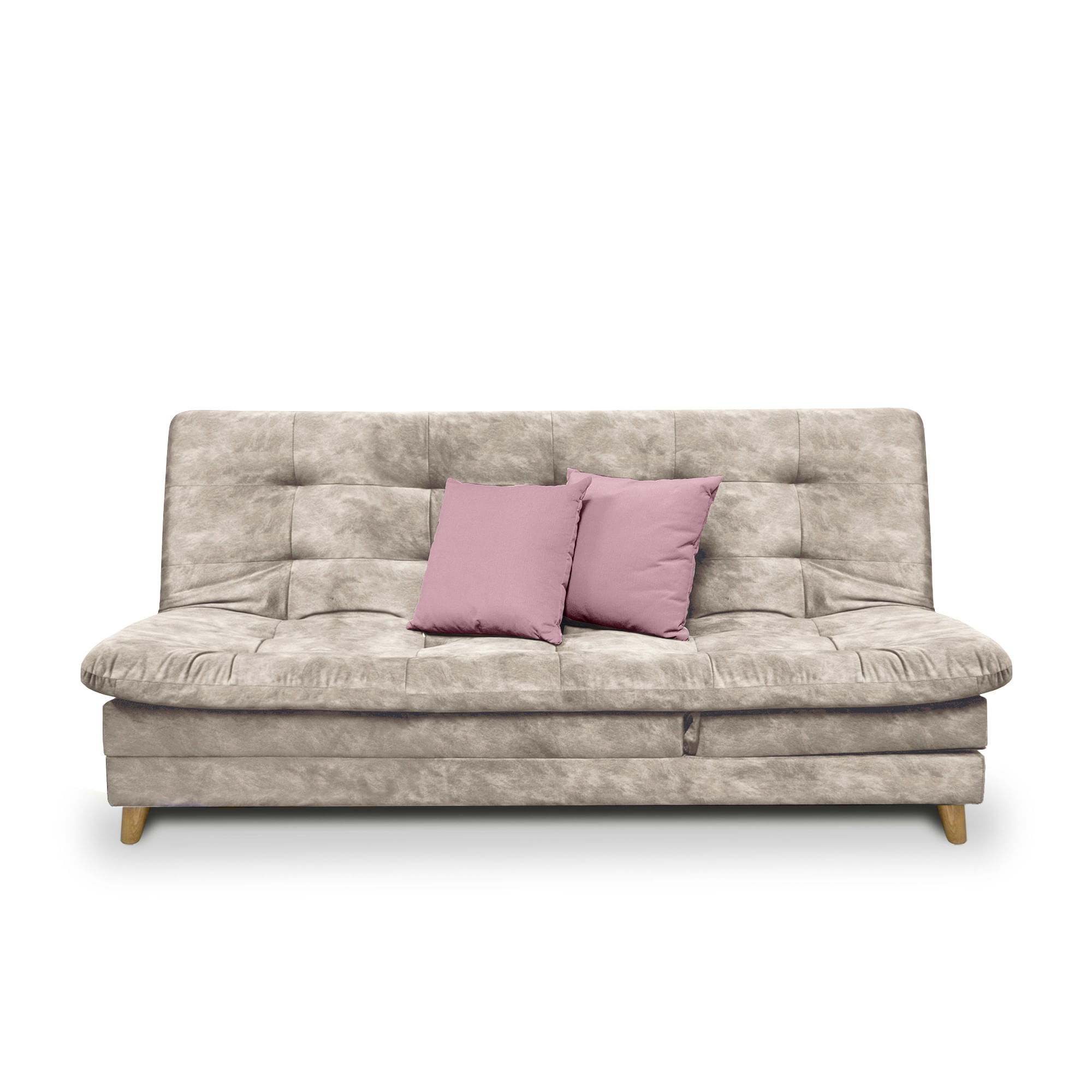 Sofa cama 5 posiciones Agassi Tela camel - Incluye Cojines