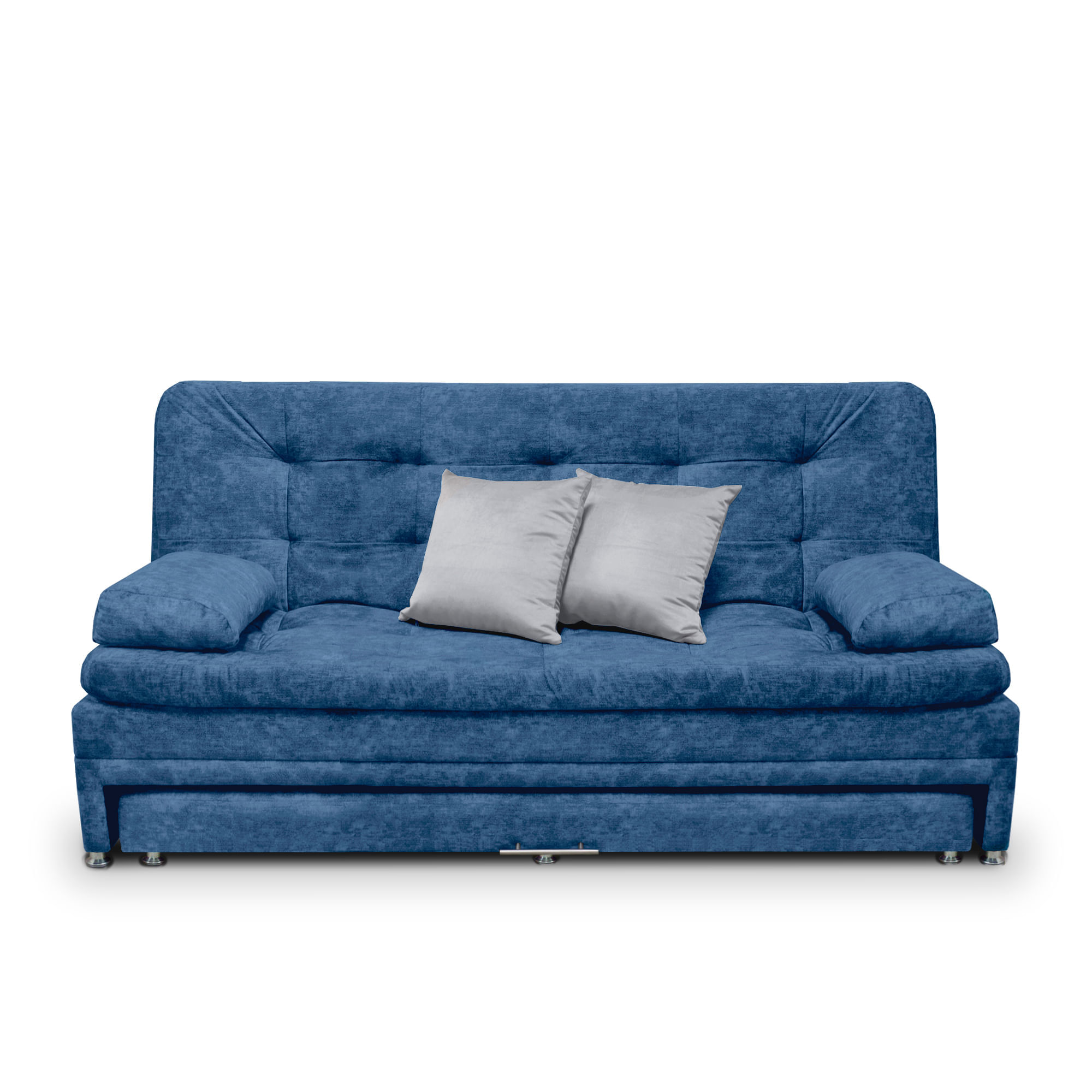 Sofa cama Nido Tarima Olsen Tela Azul - Incluye Cojines