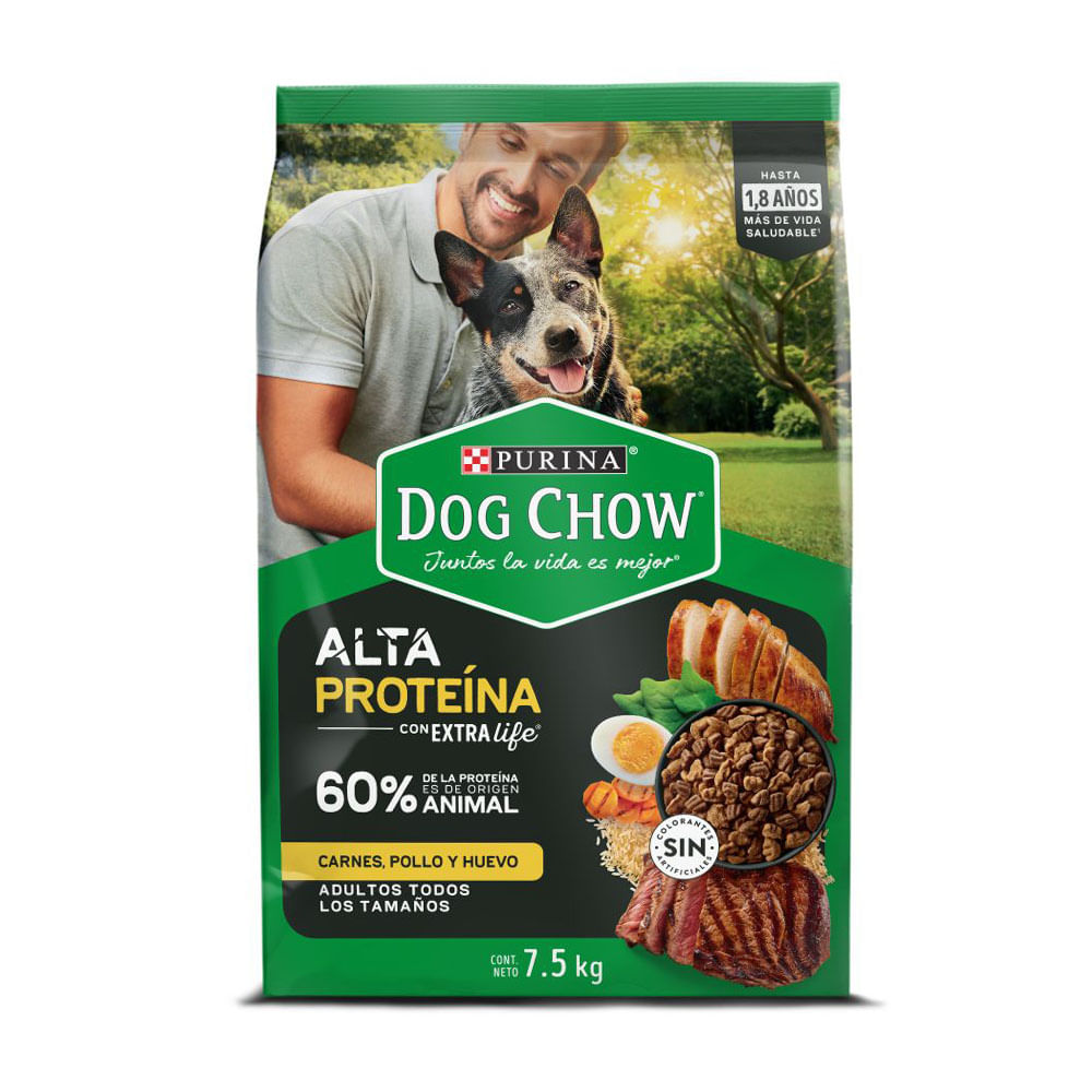 Comida para Perros Purina Dog Chow Alta Proteína x7.5 kg