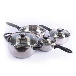 Batería Gibson cocina acero inoxidable lybra 7pzs