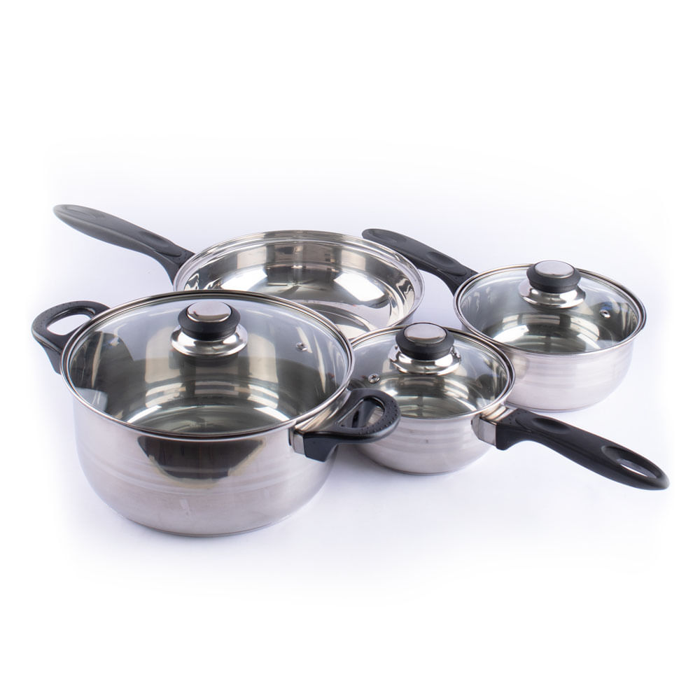 Batería Gibson cocina acero inoxidable lybra 7pzs