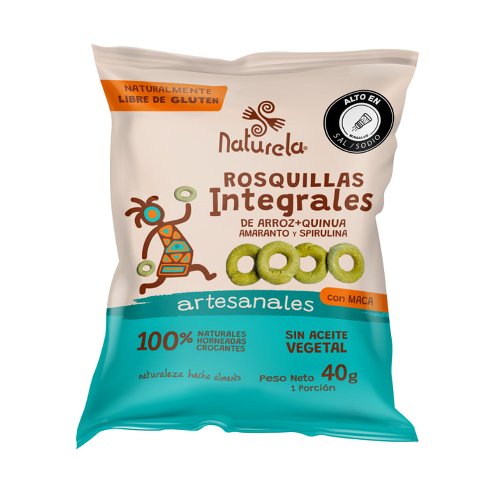 Rosquillas Naturela integral arroz quinua amaranto x 40 g