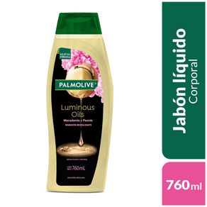 Jabón Líquido Corporal Palmolive Luminous Oils Macadamia y Peónia 760ml
