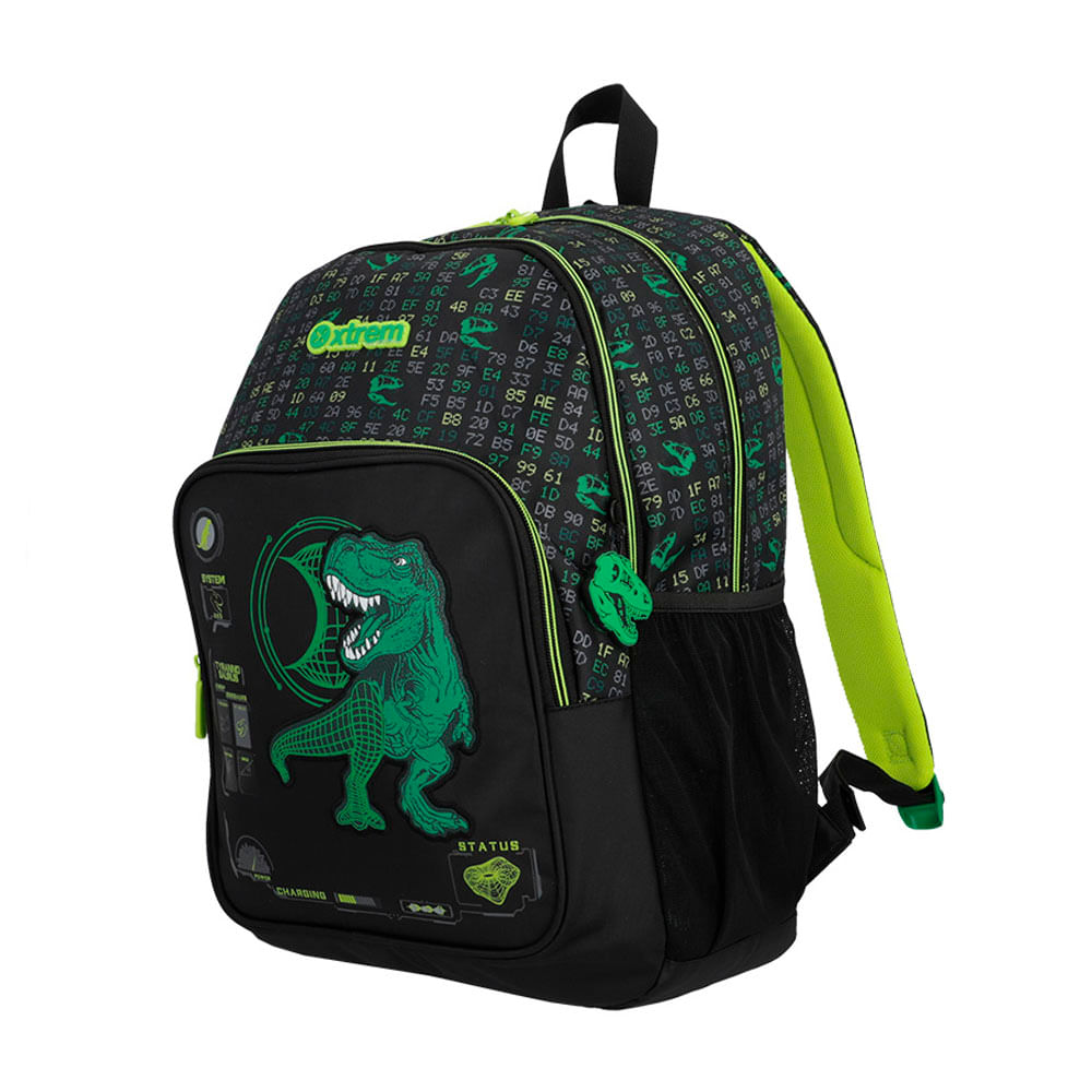 Mochila Xtreme Backpack Hopper 4Xt Dino Verde