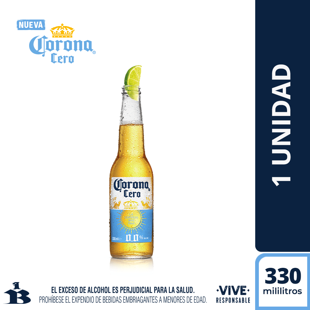 Cerveza corona cero botx330ml