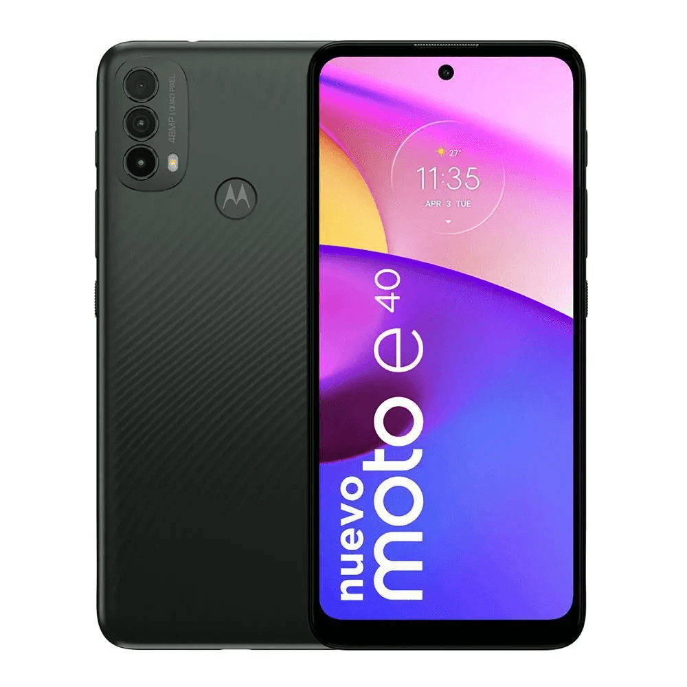 Celular Moto E40 Reacondicionado 64GB negro