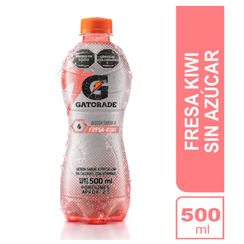 Bebida Gatorade fresa kiwi sin azúcar x500ml