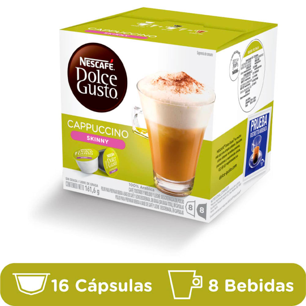 Cápsulas Nescafé Dolce Gusto Cappucino Pequeño 16 Cápsulas x161g
