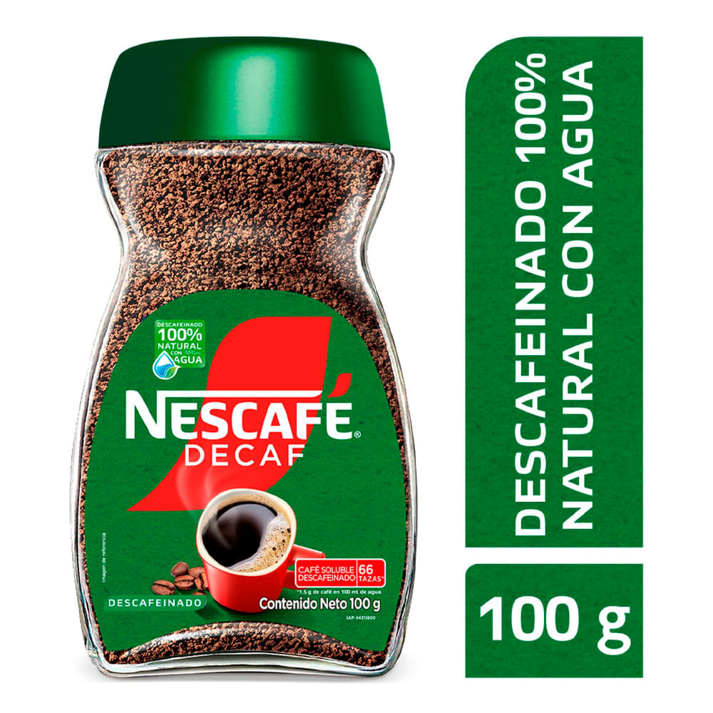 Café descafeinado NESCAFÉ DECAF instantáneo x 100g