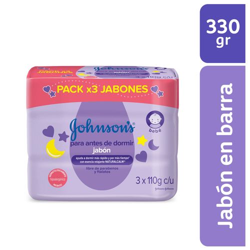Jabón Bebé Johnson'S Antes De Dormir Tripack 330 gr