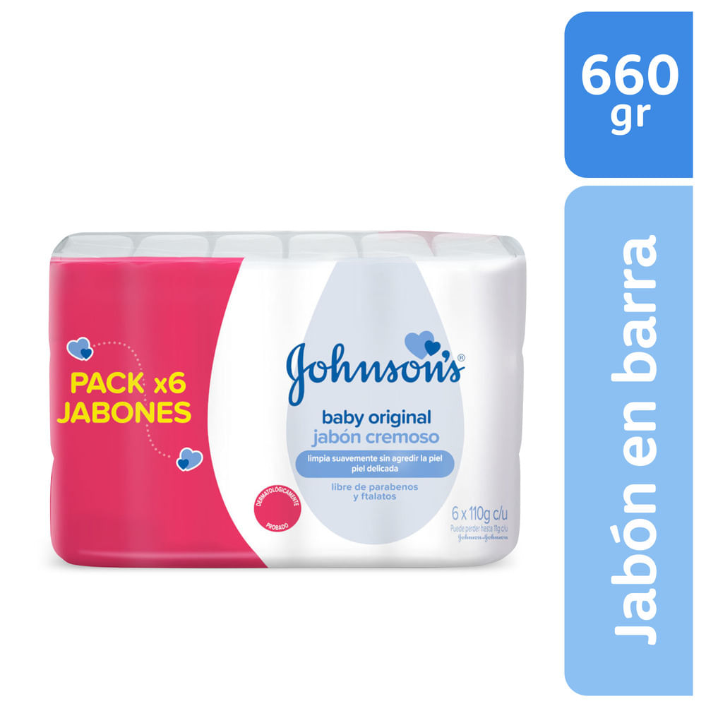 Jabón Bebé Johnson'S Original Sixpack 660 Gr