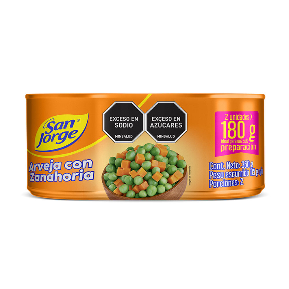 Arveja Zanahoria San Jorge 2 X 180g