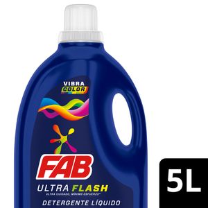 Detergente Fab Ultra Flash Vibra Color 5lt