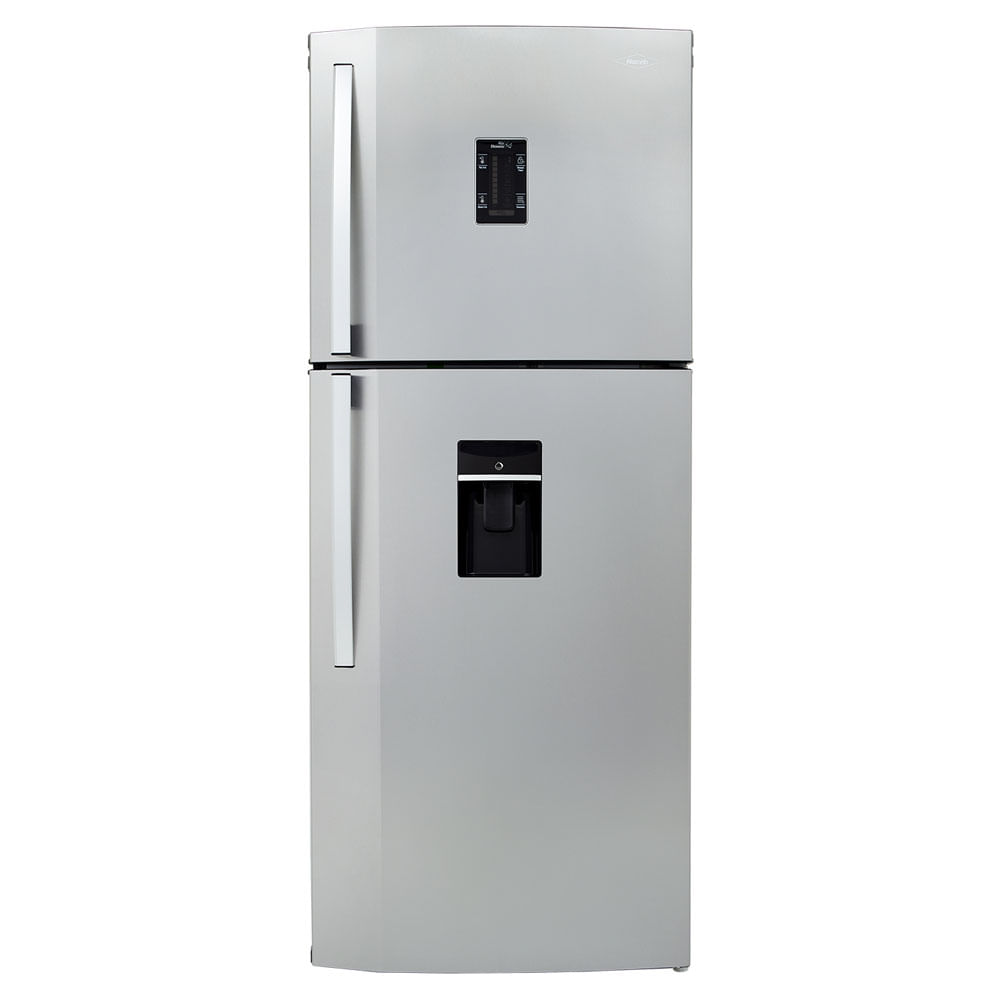 Nevera Haceb Alc 404 Litros Sin Escarcha Panel Digital Dispensador De Agua Manija Externa Inox Inverter