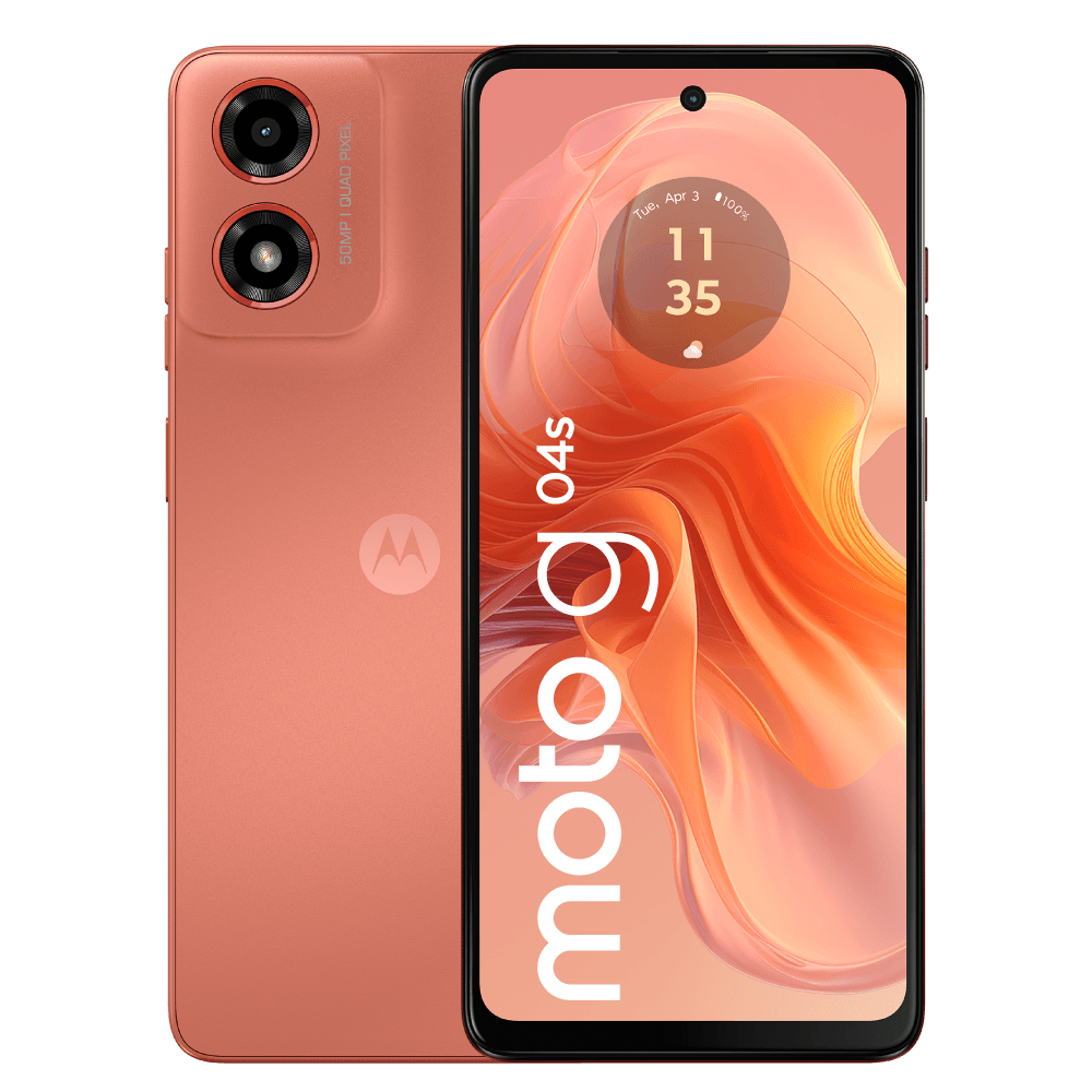 Celular Motorola Moto G04s 6,6" 64GB Naranja Amanecer