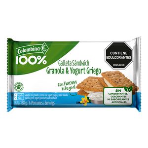 Galleta sándwich griego Colombina x 6 und x 23 g c-u