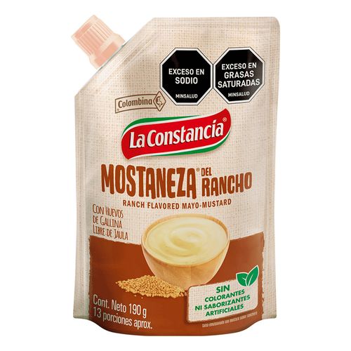 Salsa La Constancia mostaneza rancho x190g