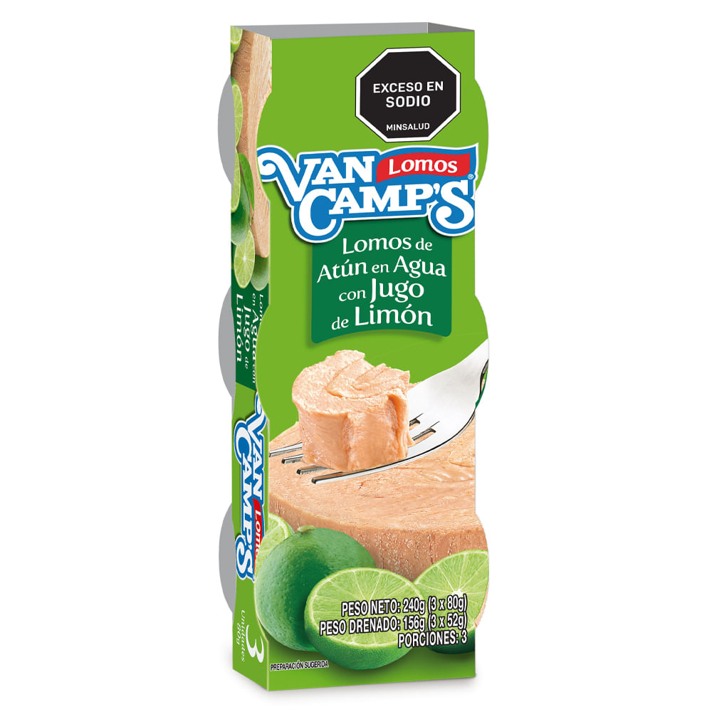 Atún Van Camps Baby Limón 3und. x80g