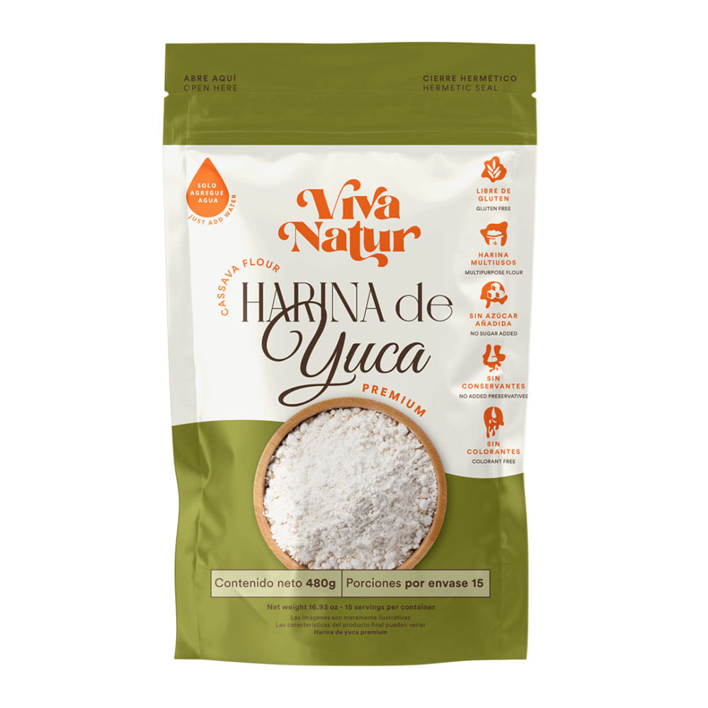 Harina Viva Natur yuca x480g