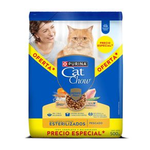 Comida Seca Cat Chow de Pescado x500grs