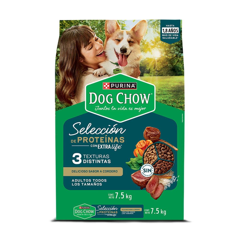 Comida para Perros Purina Dog Chow Cordero X 7,5 Kg