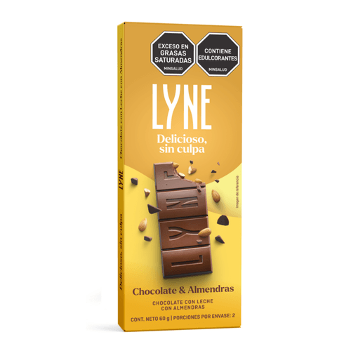 Chocolatina Lyne avellana barra x60g