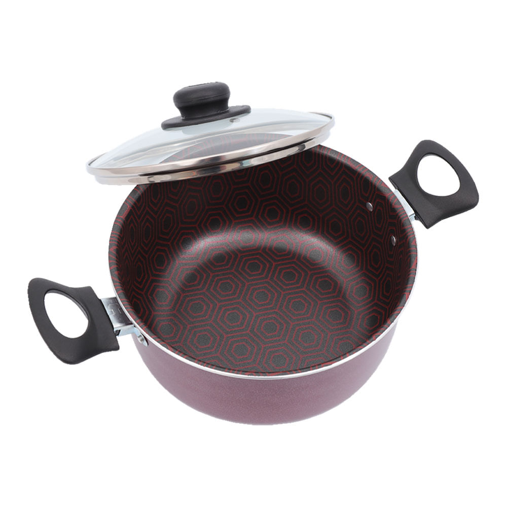 Olla 6 Ultra Colors + Tapa de Vidrio 20Cm Universal