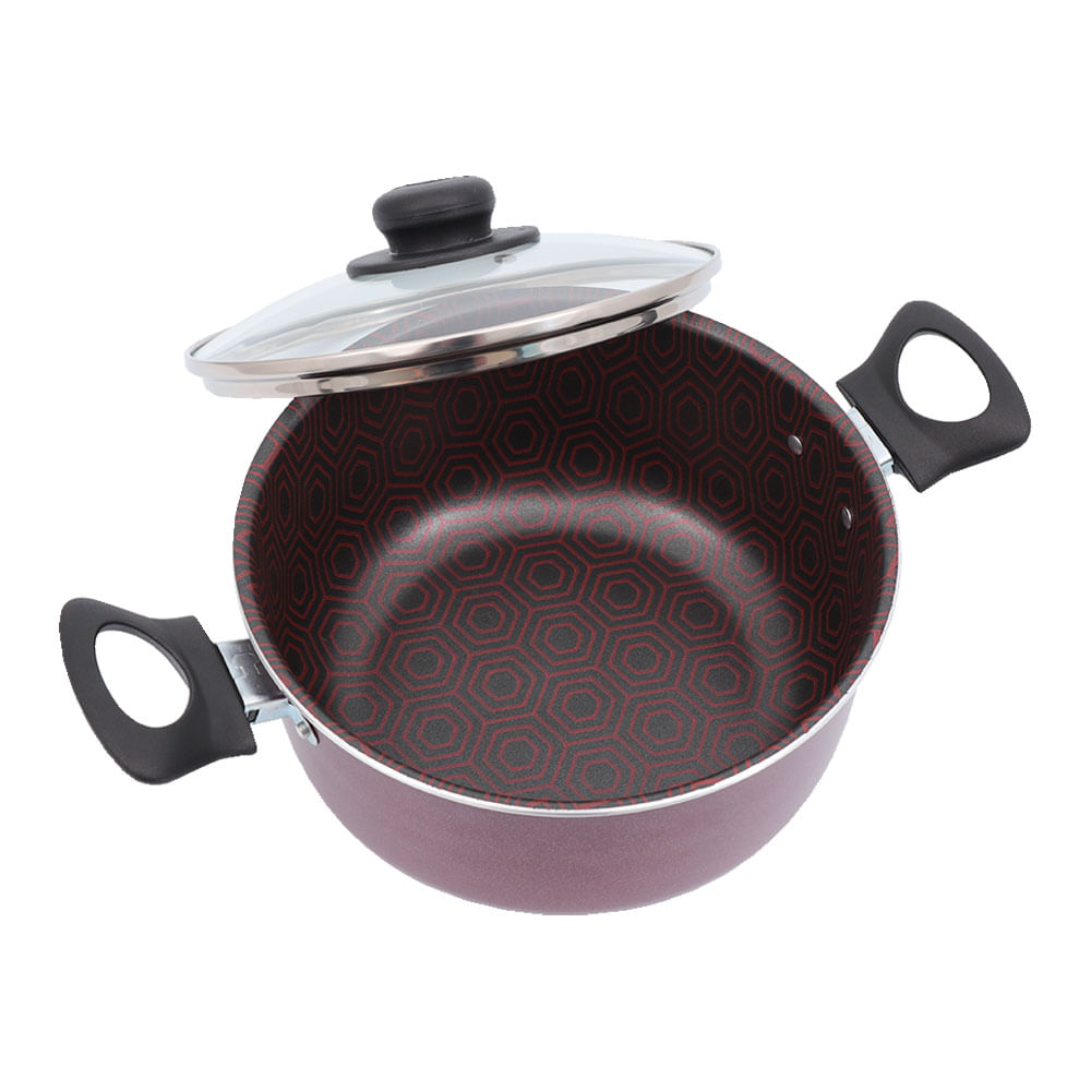 Olla 6 Ultra Colors + Tapa de Vidrio 24Cm Universal