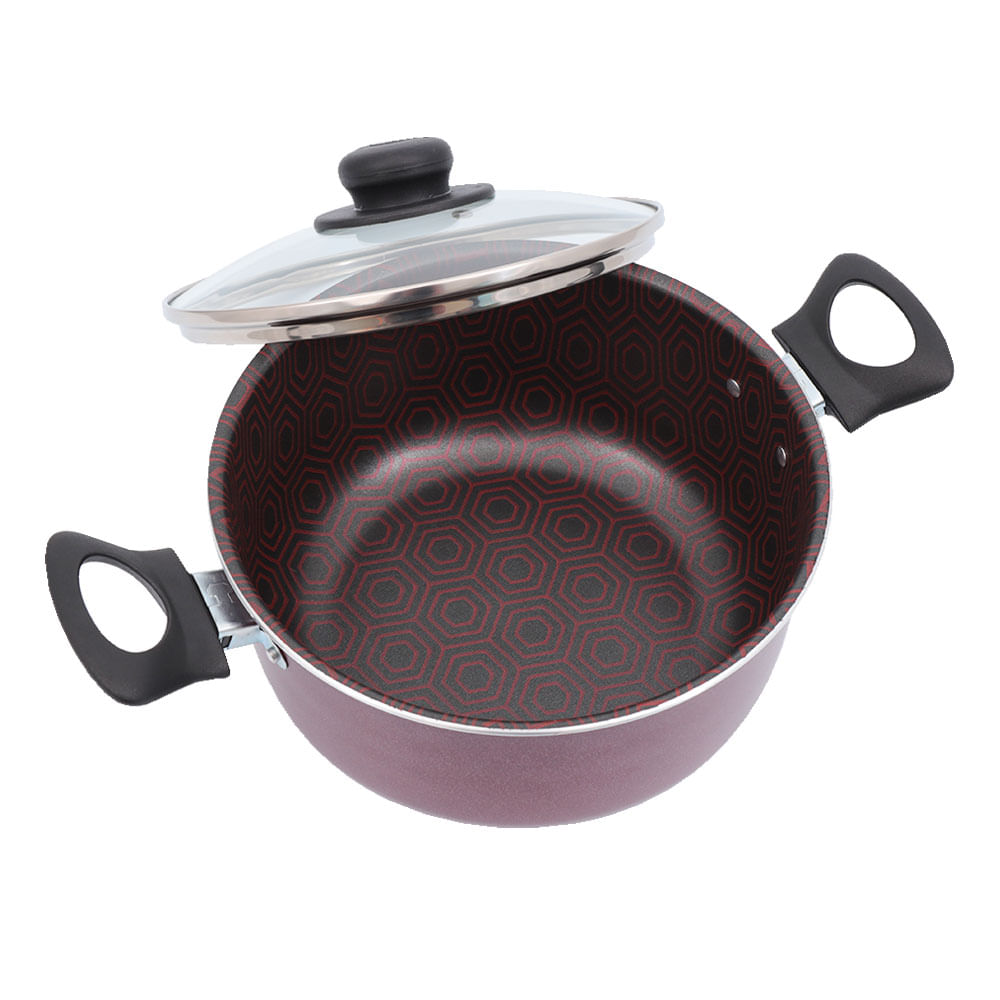 Olla 6 Ultra Colors + Tapa de Vidrio 28Cm Universal