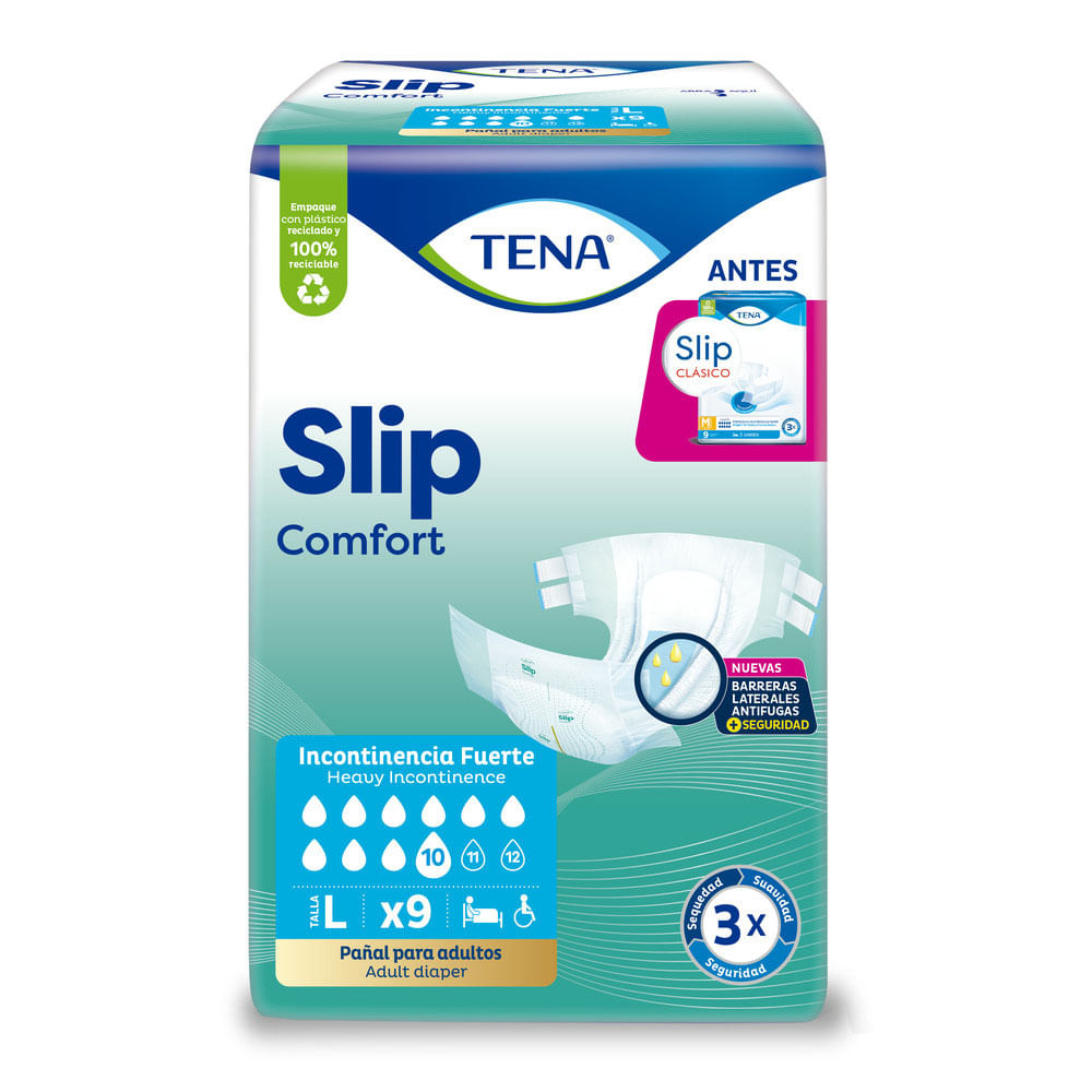 Pañal Tena Slip Comfort L X9