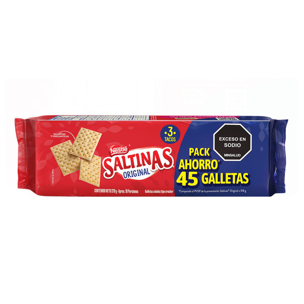 Galletas Saltinas Original 3 Tacos X 270g