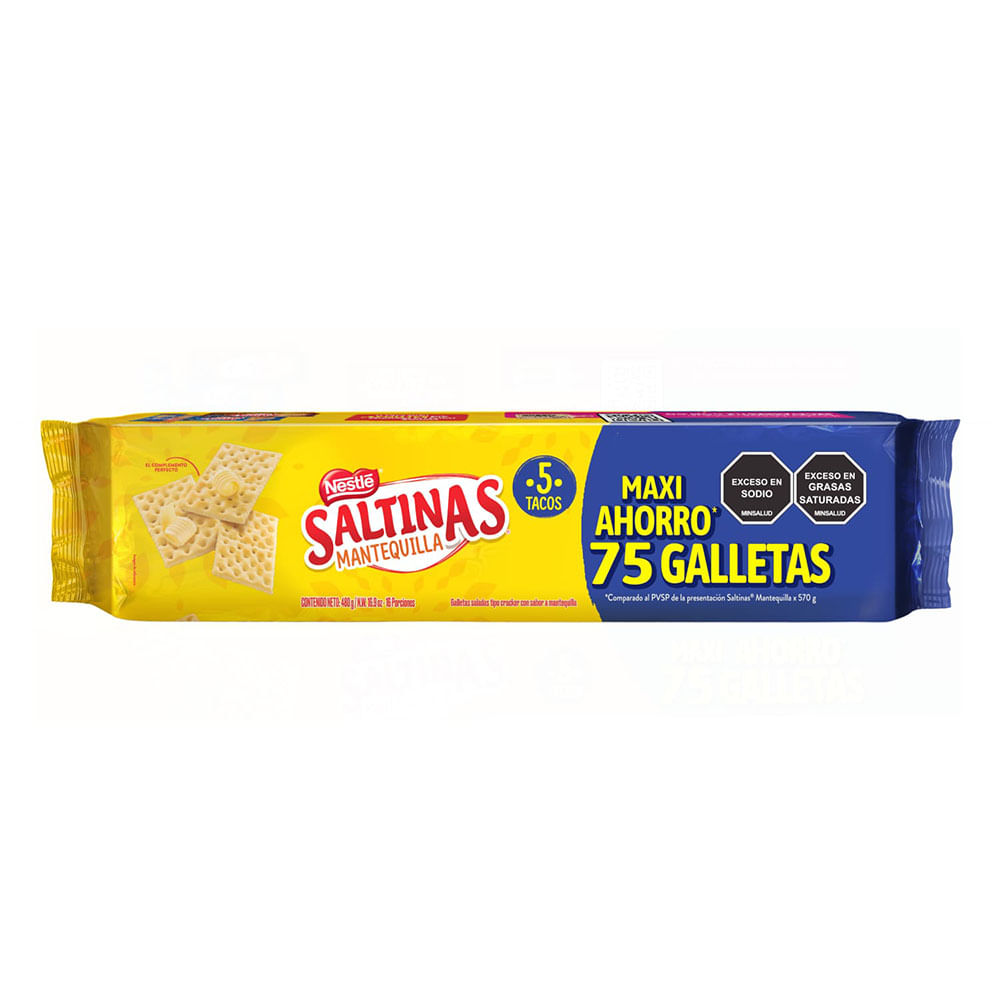 Galletas Saltinas Mantequilla 5 Tacos X 480g