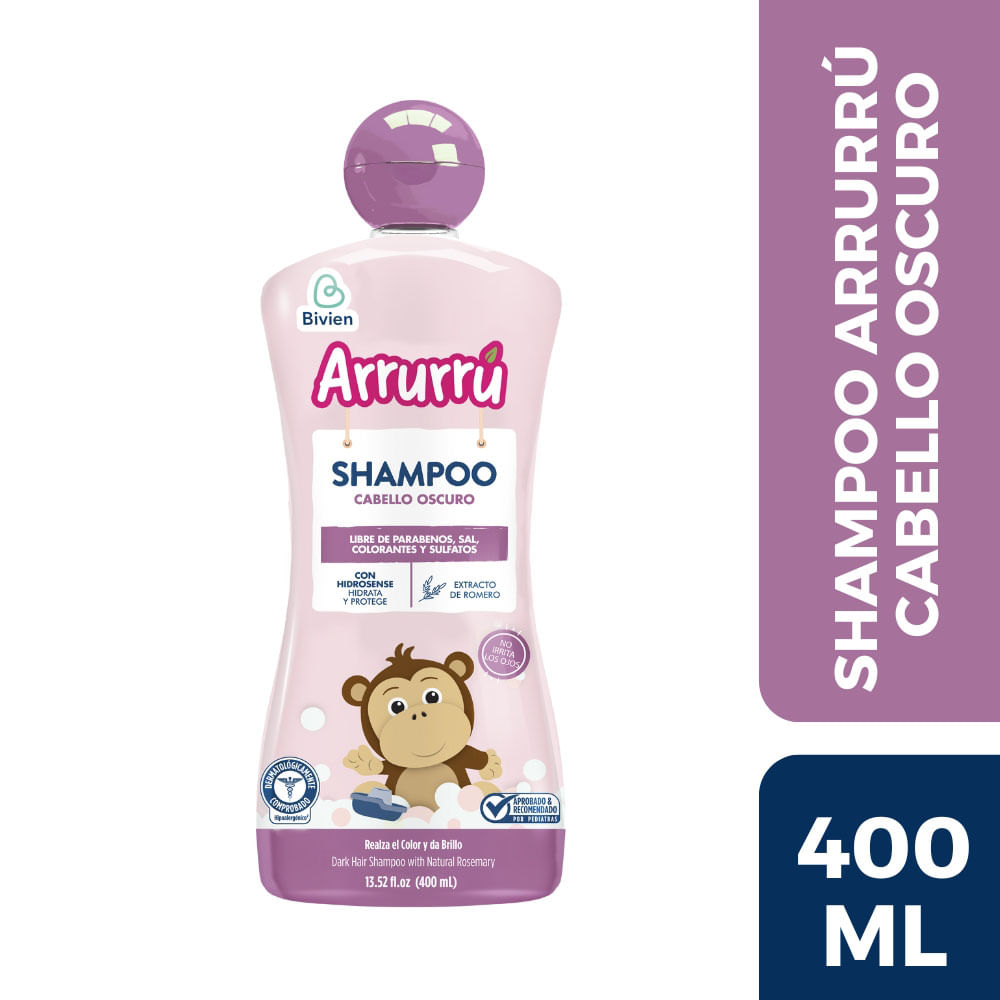 Shampoo Arrurrú cabello oscuro x400ml