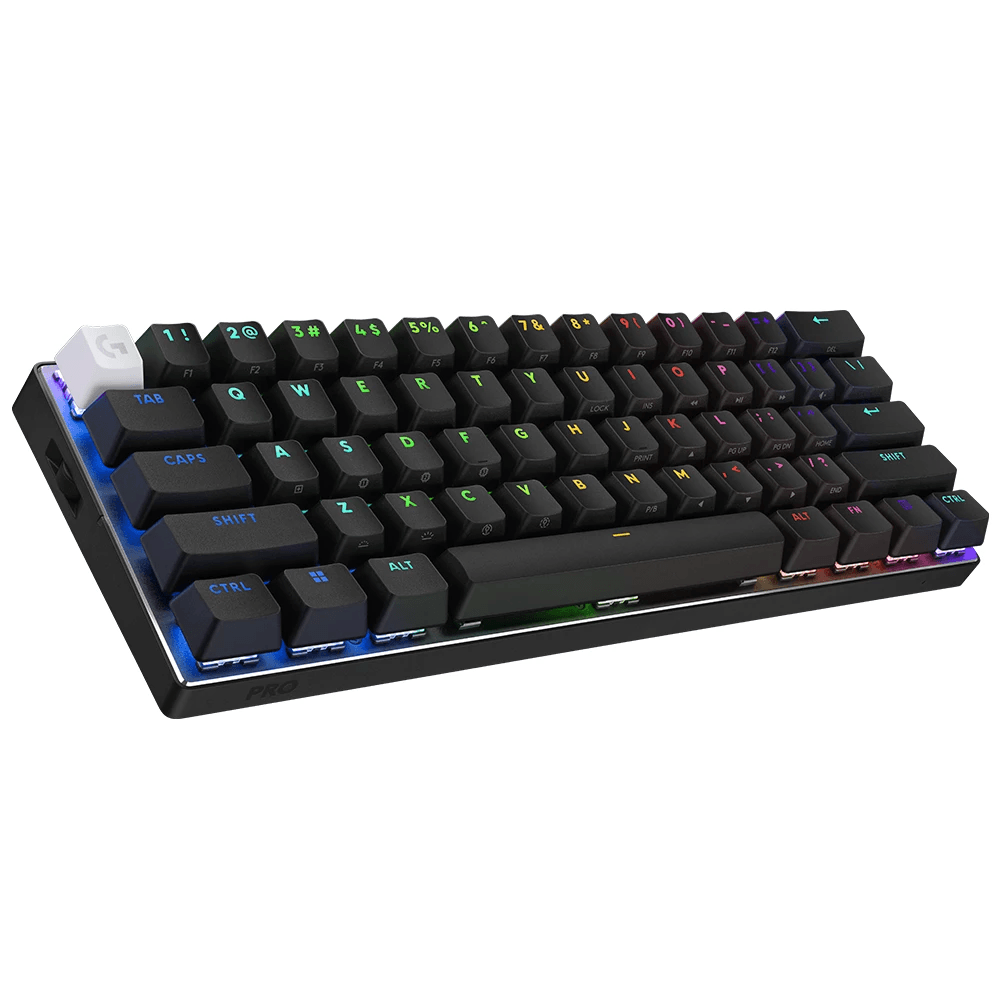 Teclado Gaming Logitech G Pro X 60% Blanco/Mecánico/Lightspeed/Bluetoothh