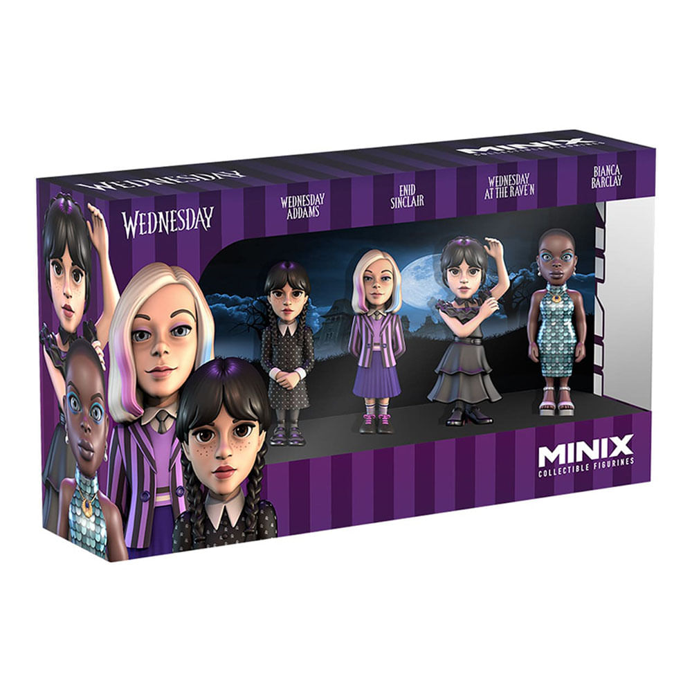 Figura Coleccionable Pack 4 Wednesday