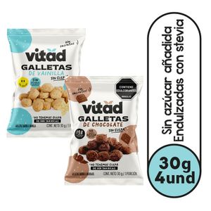 Galletas Vitad variadas x4und x30g