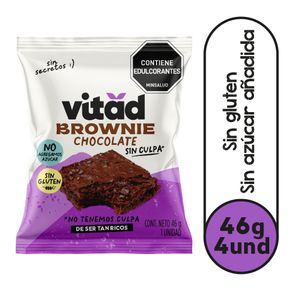 Brownie Vitad sin azúcar x4und x30g